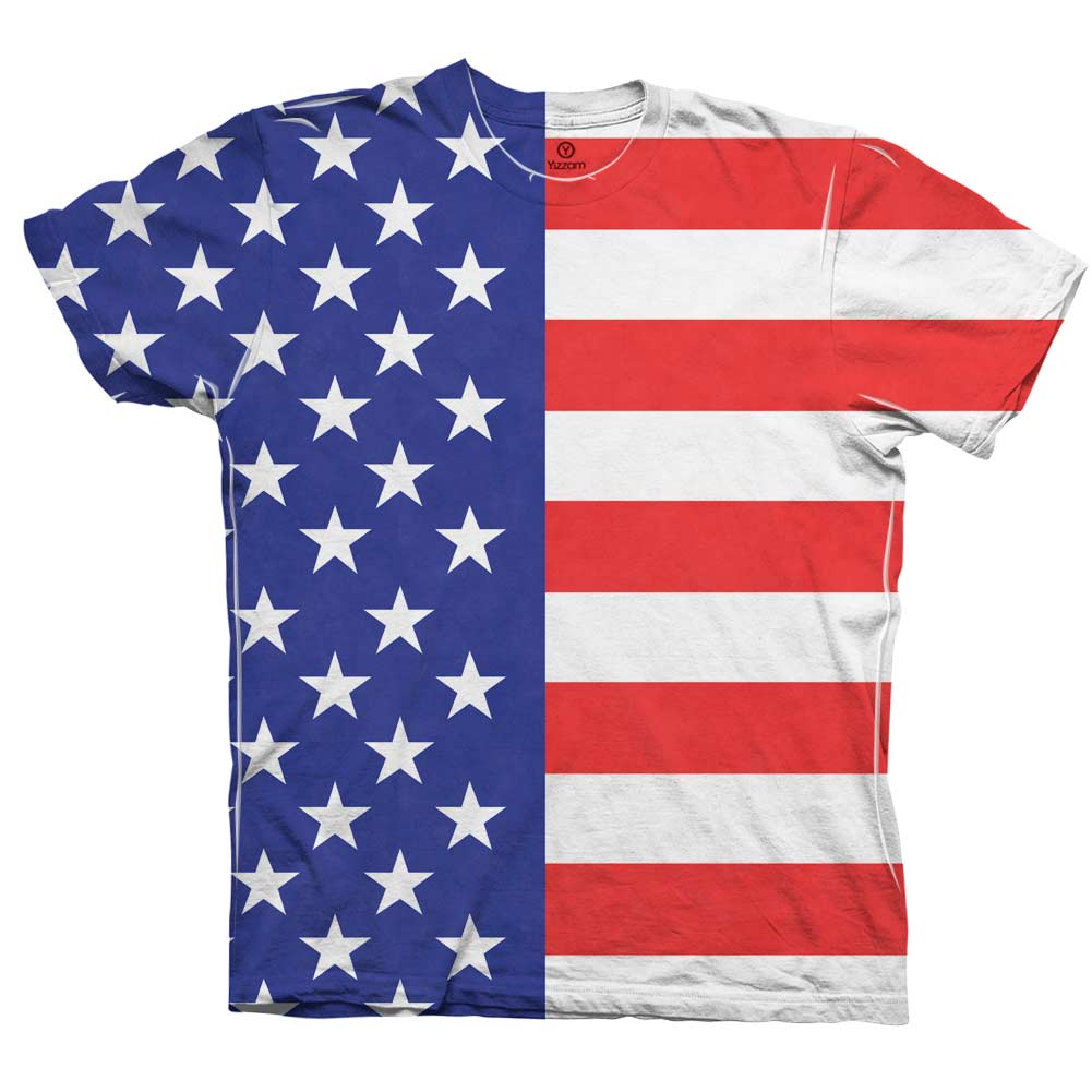 Yizzam- American Flag - New Men Unisex Tee Shirt XS S M L XL 2XL 3XL ...